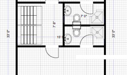Upstairs floorplan